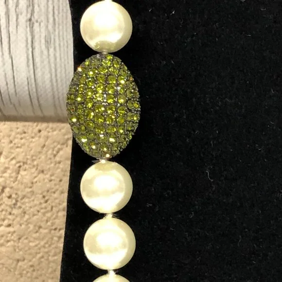 Joan Boyce Multi color Crystal and Faux Pearl Statement Piece ** - Picture 5 of 9